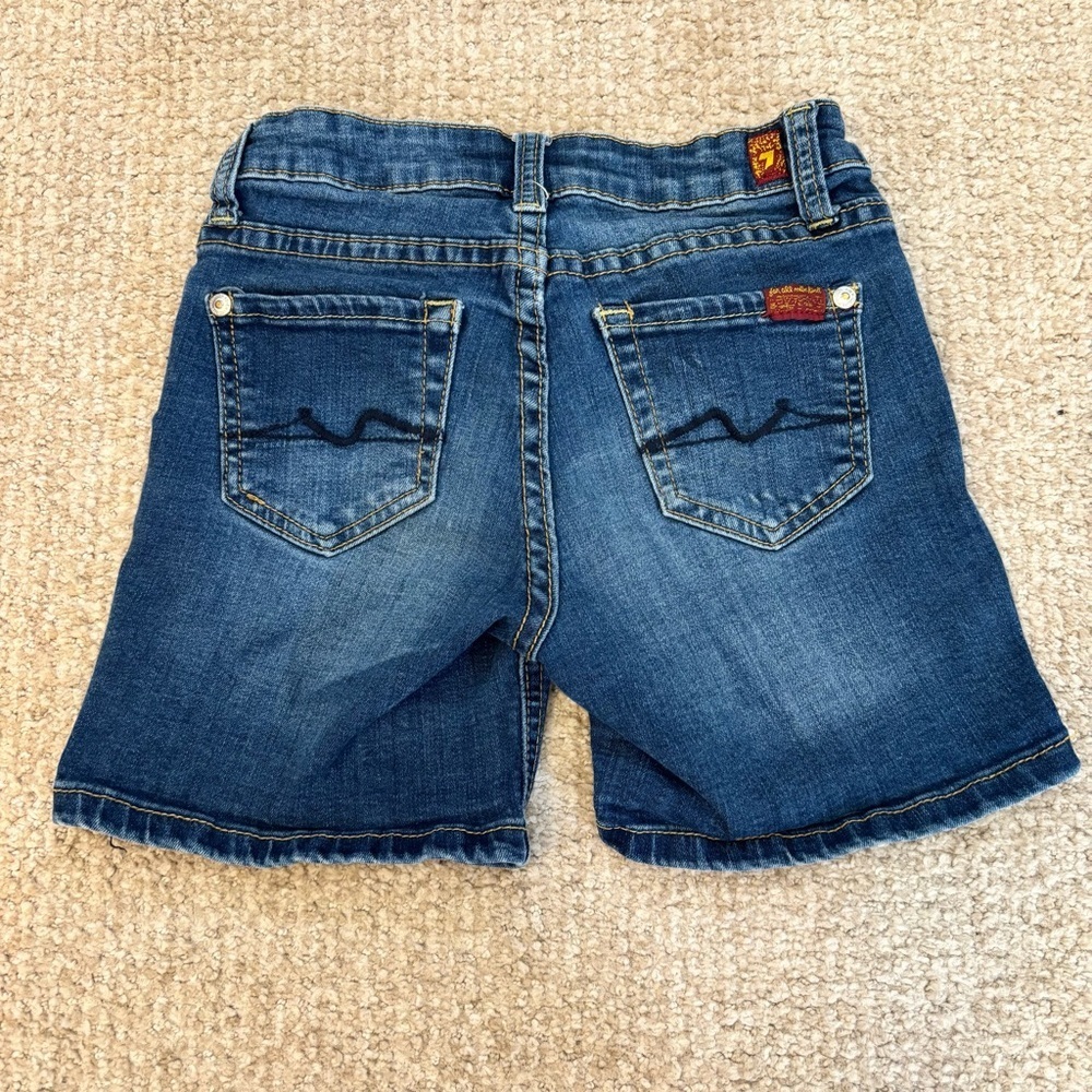 7 For All Mankind Girls Jean Shorts - size 8 - Picture 5 of 8